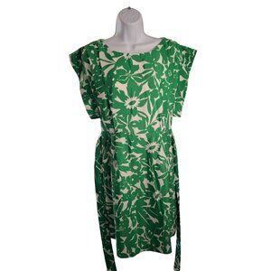 Eliza J Green and White Floral Mini Dress